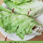 BLT Lettuce Wraps Pinterest Pin