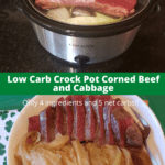 Low Carb Crock Pot Corned Beef and Cabbage Pinterest pin