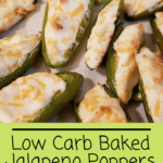 Low Carb Baked Jalapeno Poppers Pinterest pin