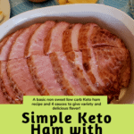 Simple Keto Ham with Fancy Dipping Sauces Pinterest pin