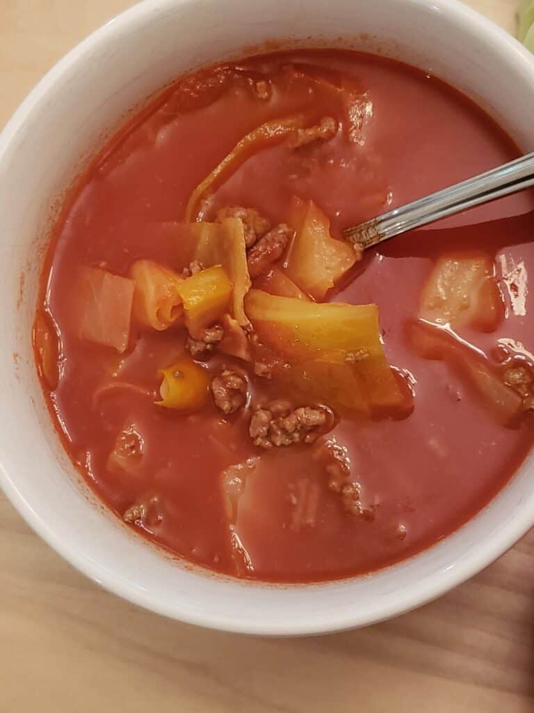 Low Carb Beefy Cabbage Soup