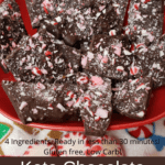 Keto Chocolate Peppermint Bark Pinterest Pin