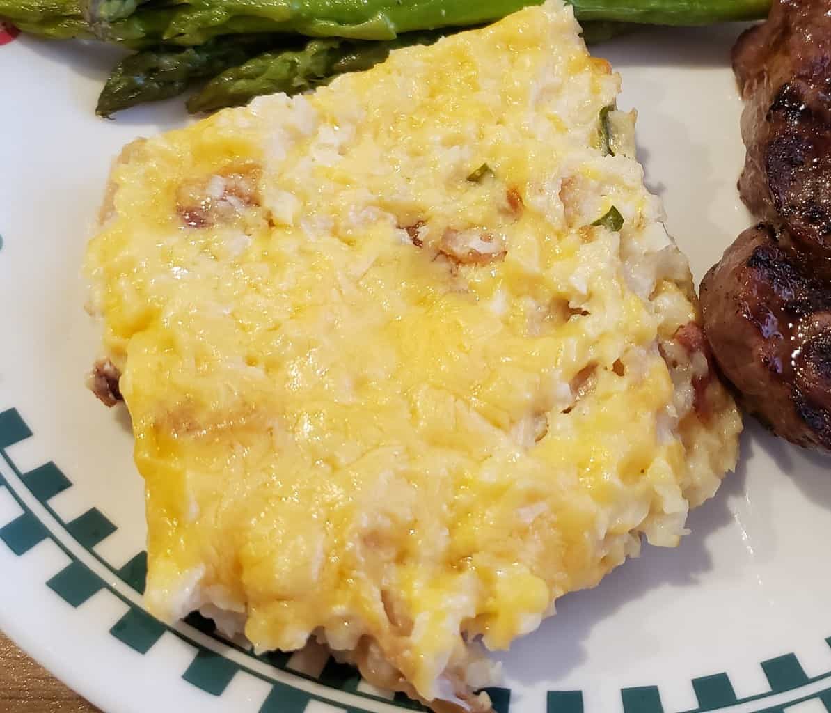 Twice Baked Cauliflower Casserole