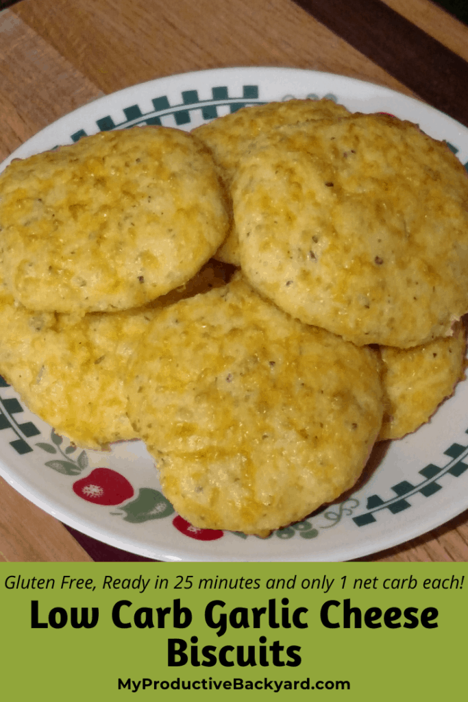 Low Carb Garlic Cheese Biscuits Pinterest Pin