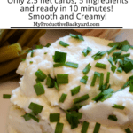 Keto Mashed Cauliflower Much Like Potatoes Pinterest pin