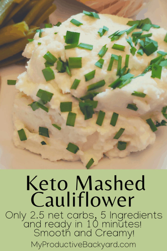 Keto Mashed Cauliflower Much Like Potatoes Pinterest pin