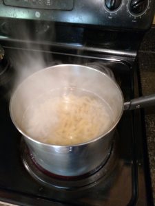 cooking pasta