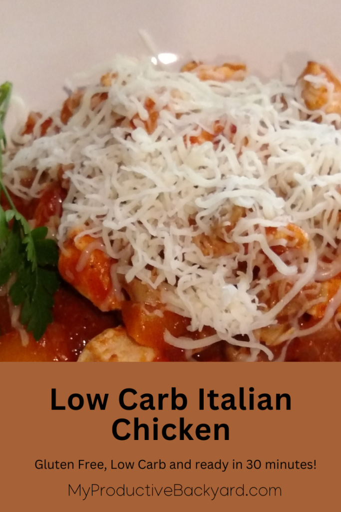 Low Carb Italian Chicken Pinterest Pin