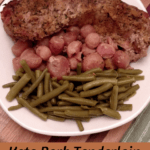 Keto Pork Tenderloin with Radishes Pinterest Pin