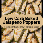 Low Carb Baked Jalapeno Poppers Pinterest pin